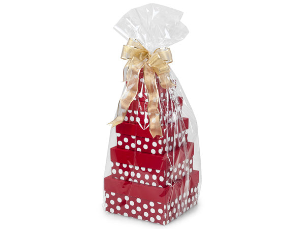 Basket Size 1.2 MIL BOPP Cellophane Gift Bags Bags for Gift Packing 20 x 30 Inch