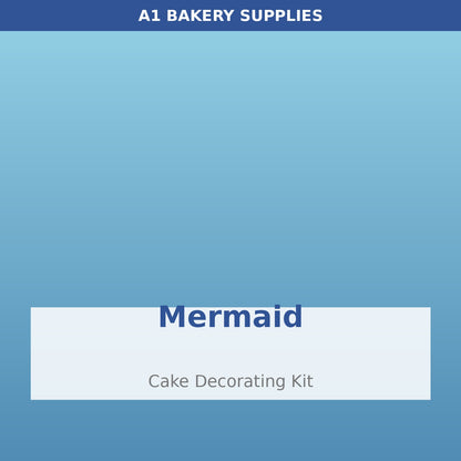 Mermaid cake decorating kit