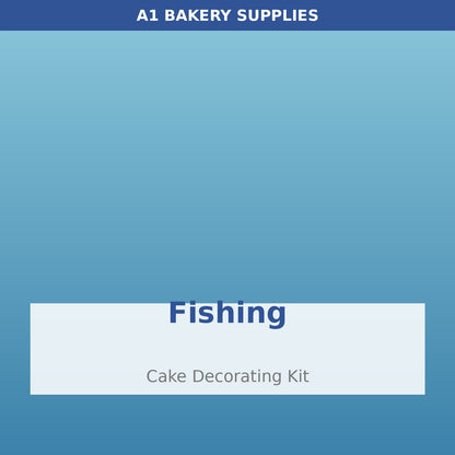 Fishing cake decorating kit
