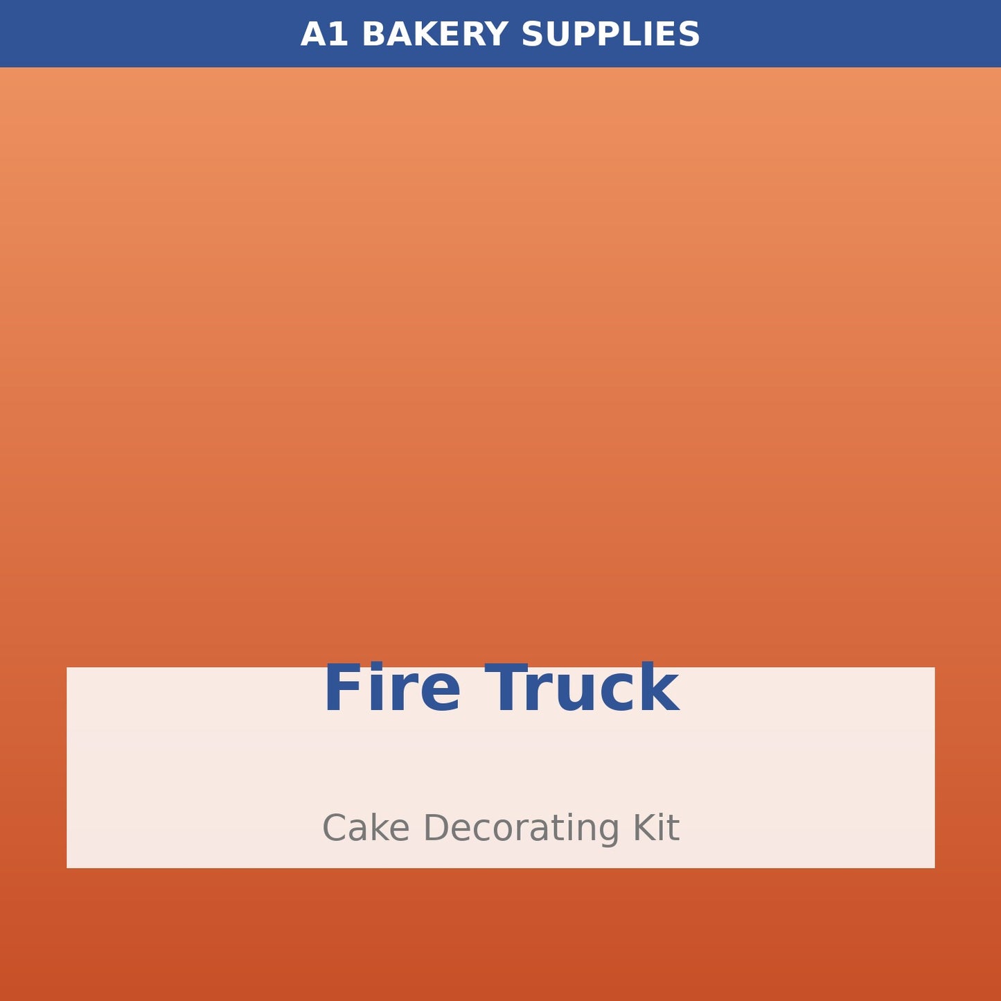Fire Truck cake decorating kit