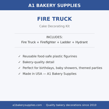Fire Truck cake decorating kit
