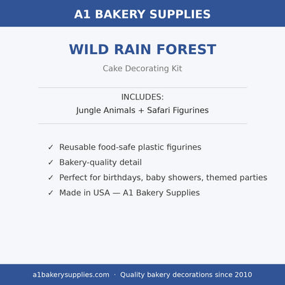 Wild Rain Forest cake decorating kit