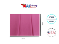 Cerise Pink Tissue Paper Squares, Bulk 100 Sheets, Premium Gift Wrap and Art Supplies for Birthdays, Holidays, or Presents by A1BakerySupplies, Large 15 Inch x 20 Inch