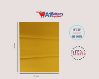Goldenrod Tissue Paper Squares, Bulk 480 Sheets, Premium Gift Wrap and Art Supplies for Birthdays, Holidays, or Presents by A1BakerySupplies, Large 15 Inch x 20 Inch