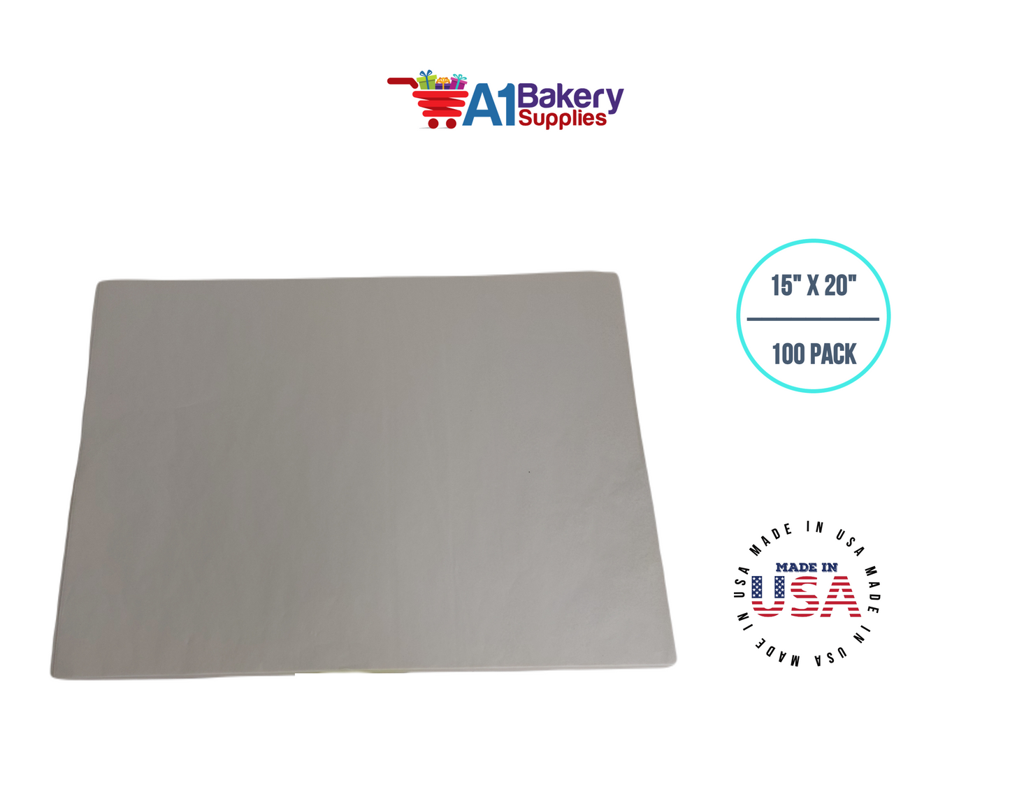 OatMeal Tissue Paper Squares, Bulk 100 Sheets, Premium Gift Wrap and Art Supplies for Birthdays, Holidays, or Presents by A1BakerySupplies, Large 15 Inch x 20 Inch