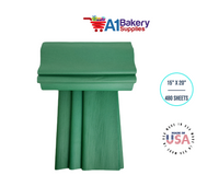 Holiday Green Tissue Paper Squares, Bulk 480 Sheets, Premium Gift Wrap and Art Supplies for Birthdays, Holidays, or Presents by A1BakerySupplies, Large 15 Inch x 20 Inch