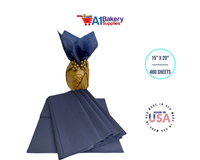 Navy Blue Tissue Paper Squares, Bulk 480 Sheets, Premium Gift Wrap and Art Supplies for Birthdays, Holidays, or Presents by A1BakerySupplies, Large 15 Inch x 20 Inch
