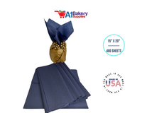 Navy Blue Tissue Paper Squares, Bulk 480 Sheets, Premium Gift Wrap and Art Supplies for Birthdays, Holidays, or Presents by A1BakerySupplies, Large 15 Inch x 20 Inch