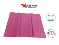 Cerise Pink Tissue Paper Squares, Bulk 480 Sheets, Premium Gift Wrap and Art Supplies for Birthdays, Holidays, or Presents by A1BakerySupplies, Large 15 Inch x 20 Inch