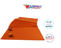 Orange Tissue Paper Squares, Bulk 480 Sheets, Premium Gift Wrap and Art Supplies for Birthdays, Holidays, or Presents by A1BakerySupplies, Large 15 Inch x 20 Inch