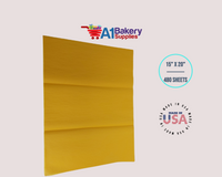Goldenrod Tissue Paper Squares, Bulk 480 Sheets, Premium Gift Wrap and Art Supplies for Birthdays, Holidays, or Presents by A1BakerySupplies, Large 15 Inch x 20 Inch