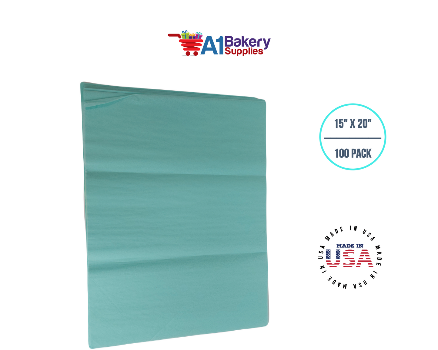 Pistachio Tissue Paper 15 Inch x 20 Inch -100 Sheets Pack