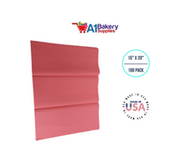 Coral Rose Color Gift Wrap Tissue Paper 15 Inch x 20 Inch - 100 Sheets Pack