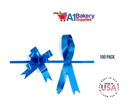 Royal Blue 4" Butterfly pull bows of 100 Pack by A1 Bakery supplies