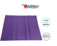 Purple Tissue Paper Squares, Bulk 480 Sheets, Premium Gift Wrap and Art Supplies for Birthdays, Holidays, or Presents by A1BakerySupplies, Large 15 Inch x 20 Inch