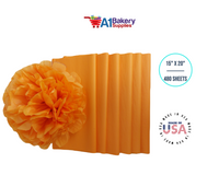 Tangerine Light Orange Bulk Tissue Paper 15 Inch x 20 Inch - 480 Sheets