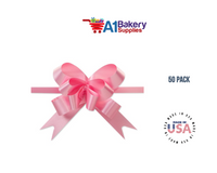 Pink 4" Butterfly pull bows of 50 Pack by A1 Bakery supplies
