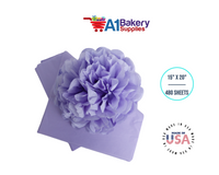 Soft Lavender Tissue Paper Squares, Bulk 480 Sheets, Premium Gift Wrap and Art Supplies for Birthdays, Holidays, or Presents by A1BakerySupplies, Large 15 Inch x 20 Inch