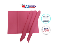 Azalea Pink High Quality Gift Wrap Color Tissue Paper - Made in USA 15 Inch x 20 Inch - 480 Sheets per Pack