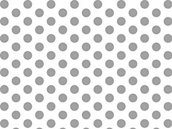 Metalic Silver and White Polka Dots Tissue Paper 20 Inch X 30 Inch - 24 XL Sheets