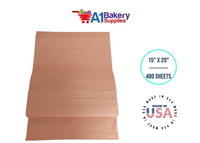 Terra Cotta Tissue Paper Squares Bulk  480 Sheets Premium Gift Wrap and Art Supplies for Birthdays Holidays or Presents by A1 Bakery Supplies Large 15 Inch x 20 Inch