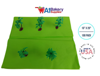 Bright Lime Tissue Paper Squares, Bulk 100 Sheets, Premium Gift Wrap and Art Supplies for Birthdays, Holidays, or Presents by A1BakerySupplies, Medium 15 Inch x 20 Inch
