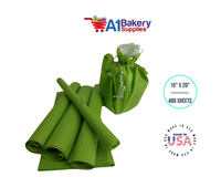 Oasis Green Tissue Paper Squares, Bulk 480 Sheets, Premium Gift Wrap and Art Supplies for Birthdays, Holidays, or Presents by A1BakerySupplies, Large 15 Inch x 20 Inch