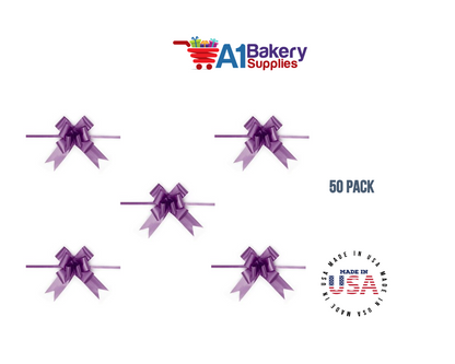 Purple 4" Butterfly pull bows of 50 Pack by A1 Bakery supplies