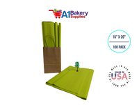 Citrus green Tissue Paper 15 Inch x 20 Inch - 100 Sheets