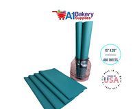 Teal Tissue Paper Squares, Bulk 480 Sheets, Premium Gift Wrap and Art Supplies for Birthdays, Holidays, or Presents by A1BakerySupplies, Large 15 Inch x 20 Inch
