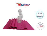 Cerise Pink Tissue Paper Squares, Bulk 480 Sheets, Premium Gift Wrap and Art Supplies for Birthdays, Holidays, or Presents by A1BakerySupplies, Large 15 Inch x 20 Inch