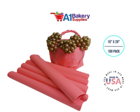 Coral Rose Color Gift Wrap Tissue Paper 15 Inch x 20 Inch - 100 Sheets Pack