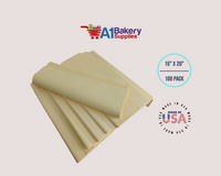 French Vanilla  Tissue Paper Squares, Bulk 100 Sheets, Premium Gift Wrap and Art Supplies for Birthdays, Holidays, or Presents by A1BakerySupplies, Large 15 Inch x 20 Inch