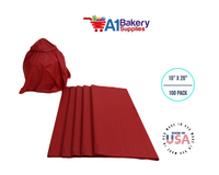 Scarlet Red Tissue Paper Squares, Bulk 100 Sheets, Premium Gift Wrap and Art Supplies for Birthdays, Holidays, or Presents by A1BakerySupplies, Medium 15 Inch x 20 Inch