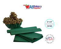 Holiday Green Tissue Paper Squares, Bulk 100 Sheets, Premium Gift Wrap and Art Supplies for Birthdays, Holidays, or Presents by A1BakerySupplies, Large 15 Inch x 20 Inch