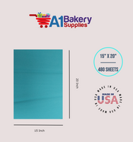 Caribbean Teal Color Premium Gift Wrap Tissue Paper 15 Inch x 20 Inch - 480 Sheets
