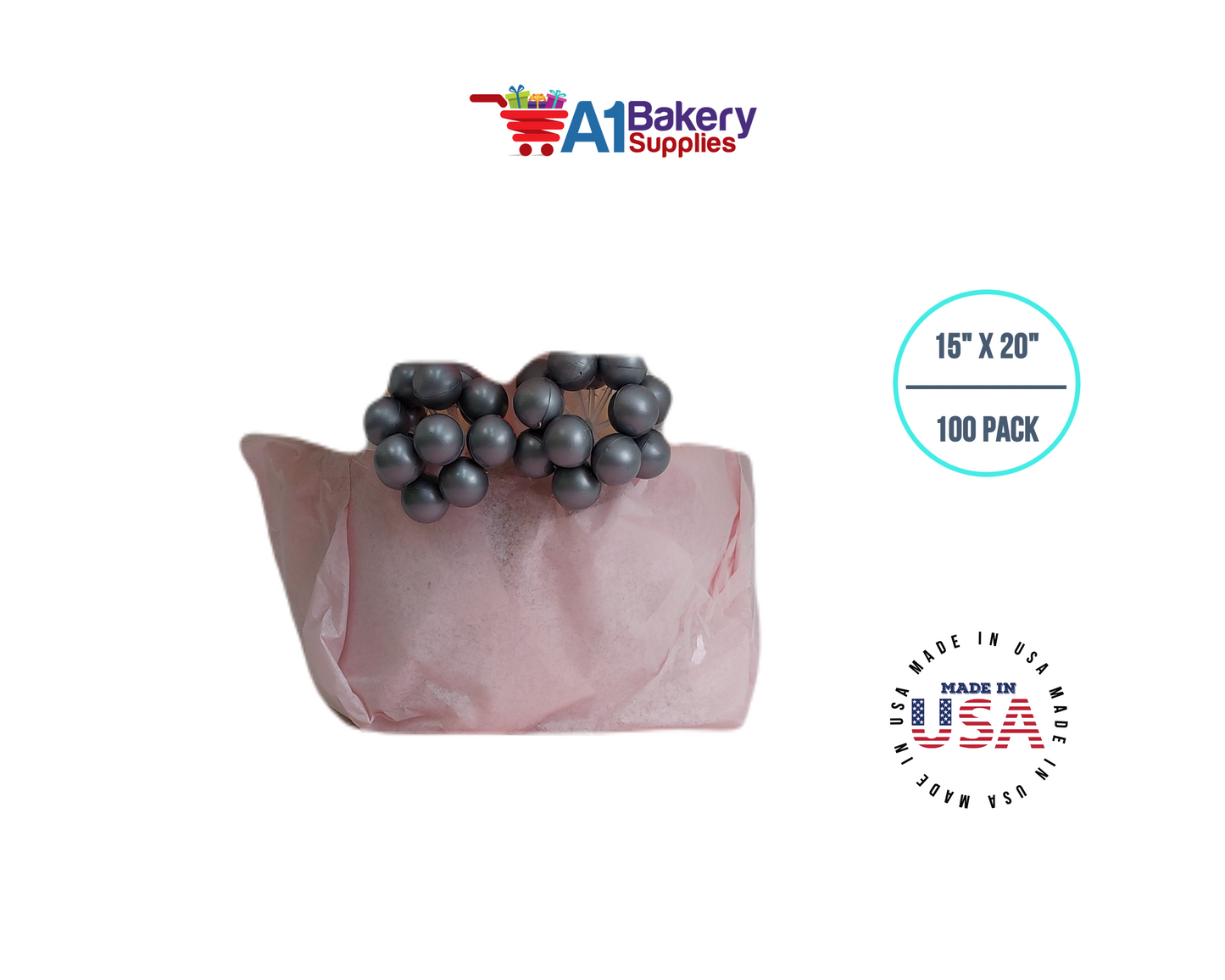 Blush Tissue Paper 15 Inch x 20 Inch - 100 Sheets