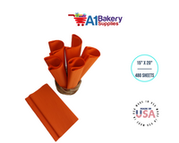Orange Tissue Paper Squares, Bulk 480 Sheets, Premium Gift Wrap and Art Supplies for Birthdays, Holidays, or Presents by A1BakerySupplies, Large 15 Inch x 20 Inch