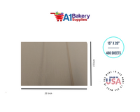 Desert Tan  Tissue Paper Squares, Bulk 480 Sheets, Premium Gift Wrap and Art Supplies for Birthdays, Holidays, or Presents by A1BakerySupplies, Large 15 Inch x 20 Inch