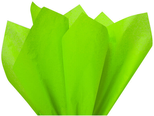 Bright Lime High Quality Gift Wrap Color Tissue Paper - Made in USA 15 Inch x 20 Inch - 480 Sheets per Pack