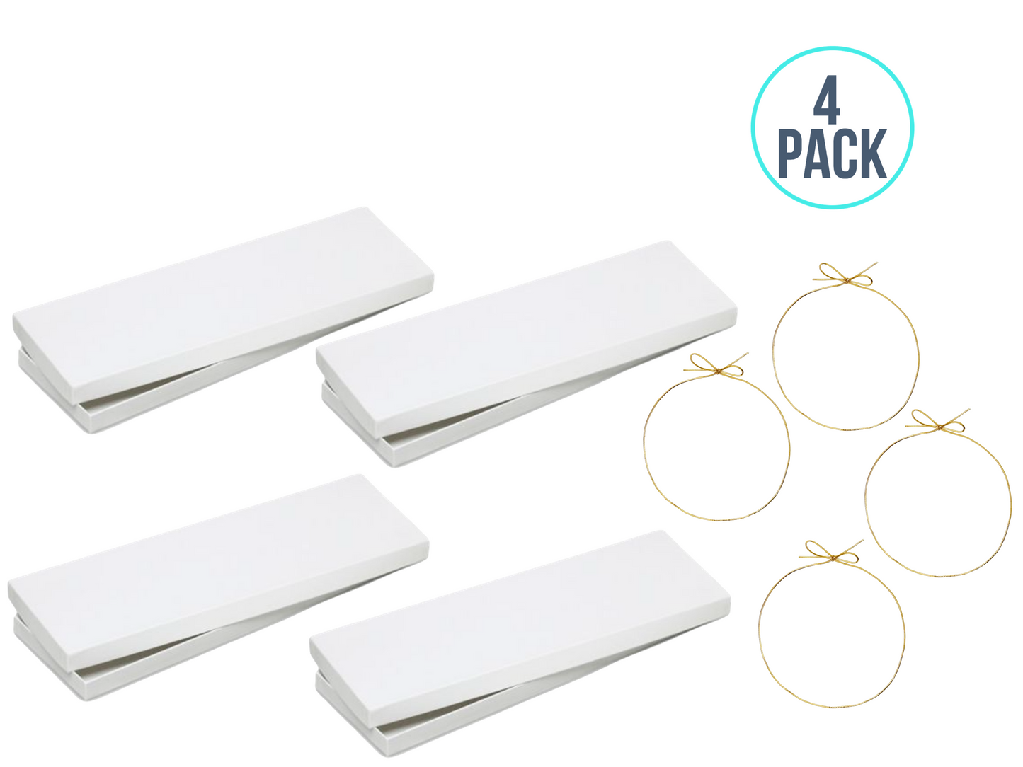 4 Pack Gold Strings No Gift Tags