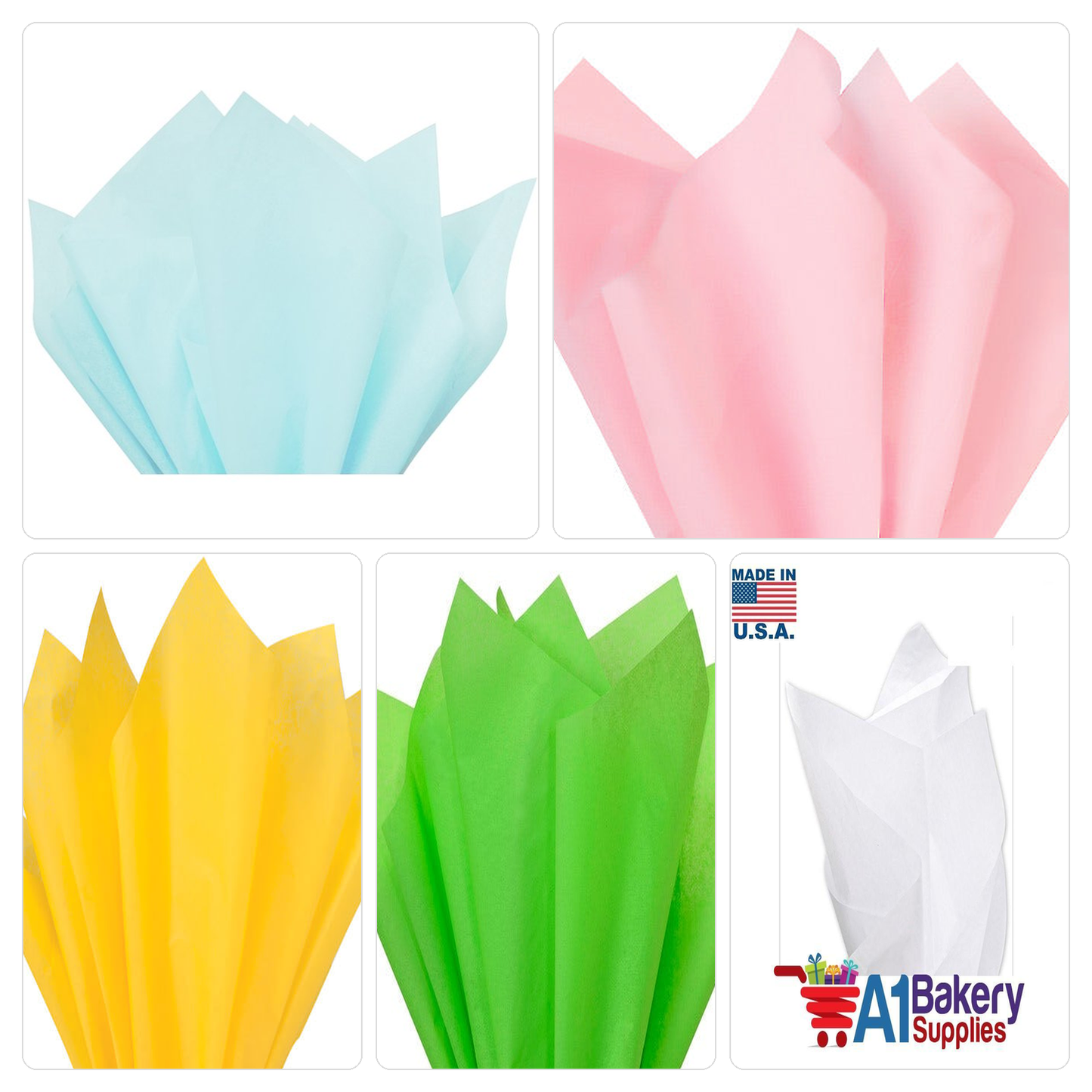 Baby Shower Mix Tissue Paper — 5 Color Mix