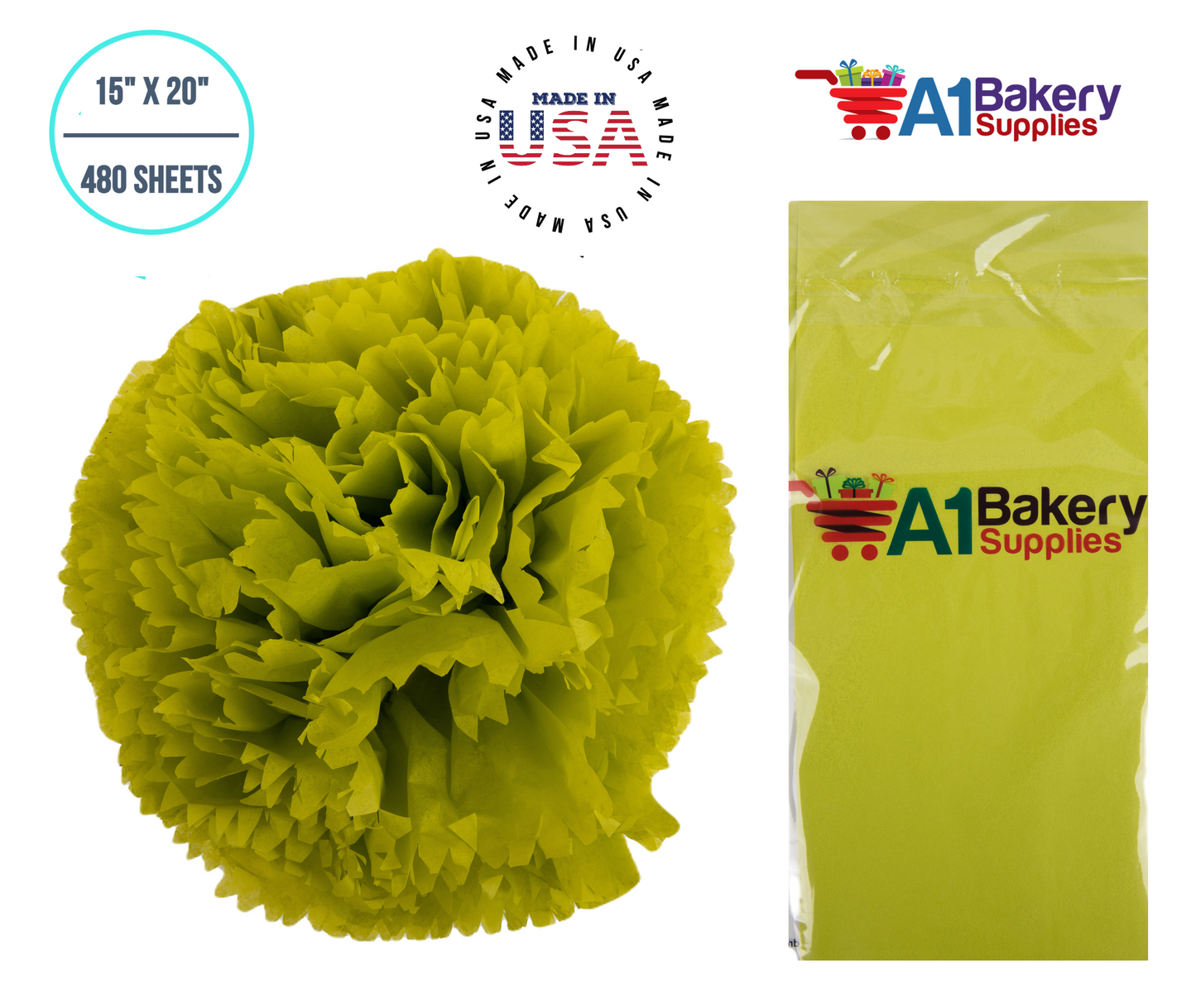 Citrus Green Tissue Paper