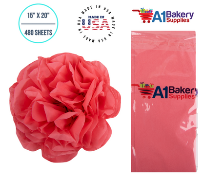 Coral Rose Tissue Paper