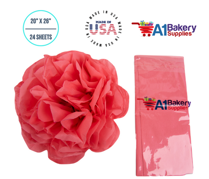 Coral Rose Tissue Paper