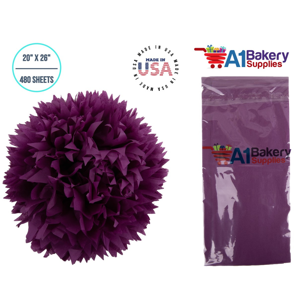 Plum Tissue Paper