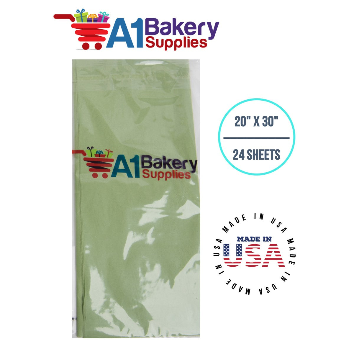 Sage tissue paper
