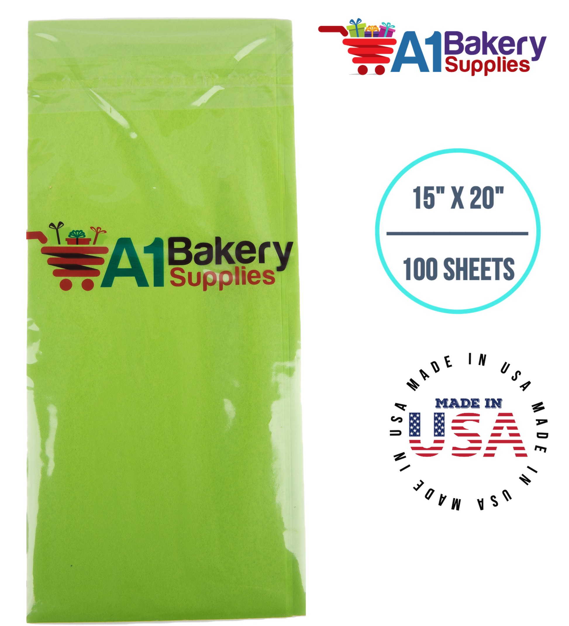 Bright Lime Tissue Paper