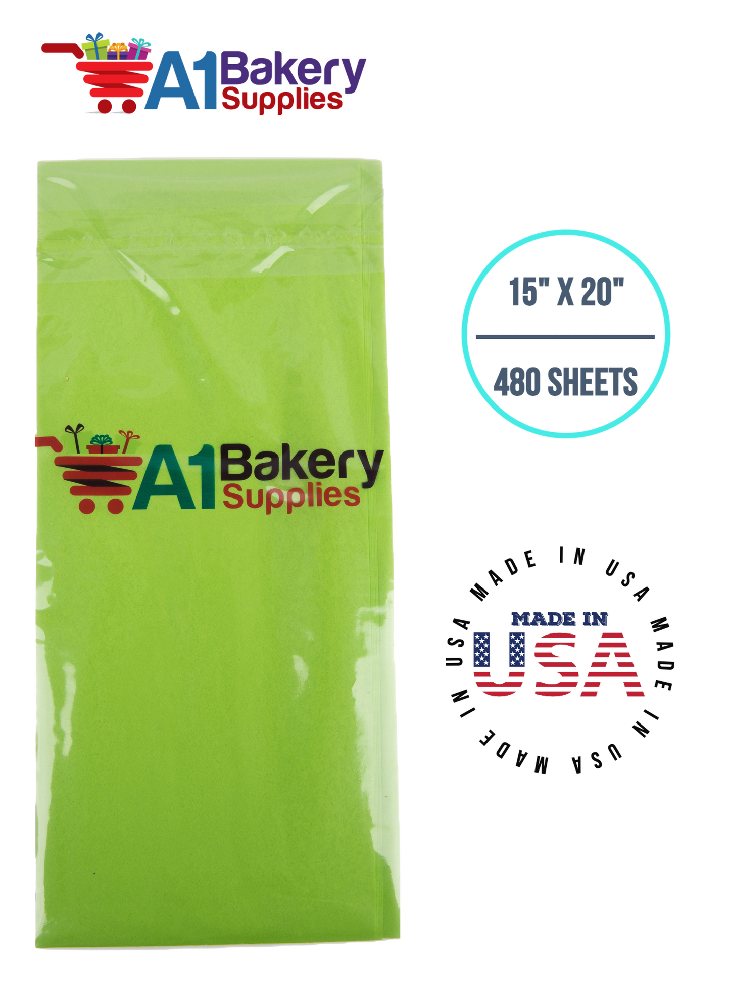 Bright Lime Tissue Paper
