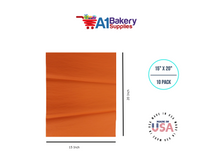Orange Tissue Paper Squares, Bulk 10 Sheets, Premium Gift Wrap and Art Supplies for Birthdays, Holidays, or Presents by A1BakerySupplies, Large 15 Inch x 20 Inch